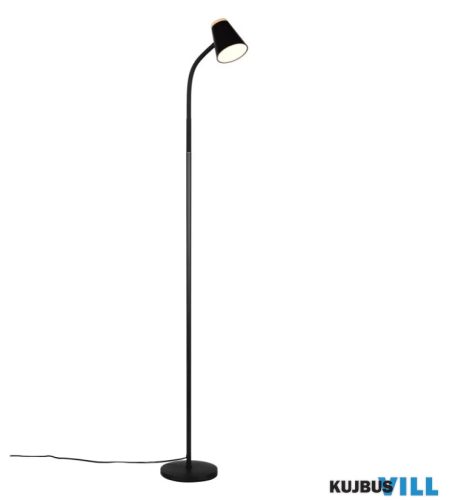 TR R45831102 PONGO állólámpa 4,5W LED/500lm/3000K ↕145cm ↔37cm Ø9,5cm fekete