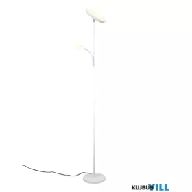   TRIO R47842131 SPECTER állólámpa incl.1x17W LED/1900Lm + 1x5W LED/500Lm CCT ↕180cm Ø25cm matt fehér