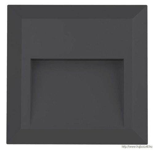 LUXERA 48328 RADIX LED lámpatest 1,5W/80lm 4000K IP65 12,5x12,5cm sötét szürke