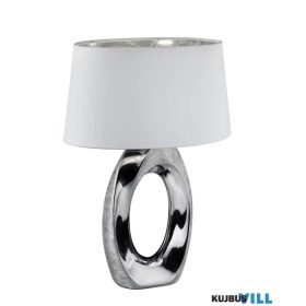   TRIO R50521089 TABA asztali lámpa excl.1xE27 ↕52cm ↔38cm ↗ 24cm ezüst