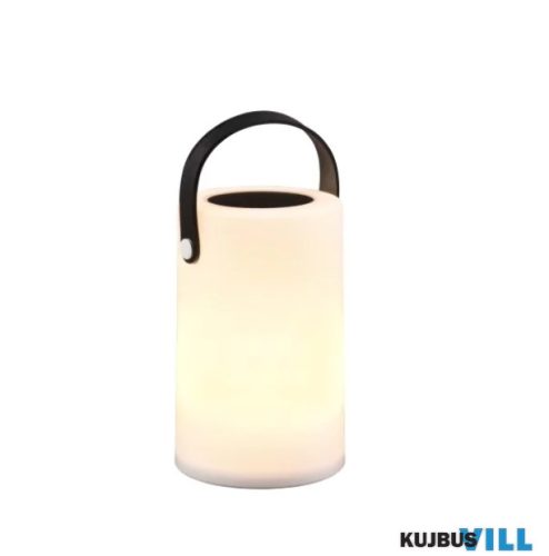 TR R54066101 GARCIA LED solar asztali lámpa 0,1W/15lm RGBW IP44 ↕20,5cm Ø12cm fehér