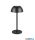 TR R54106132 RICARDO LED 1,7W/240lm, 3000K, akku+USB-C, step ↕30cm Ø13,5cm IP54 fekete