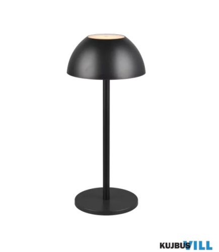 TR R54106132 RICARDO LED 1,7W/240lm, 3000K, akku+USB-C, step ↕30cm Ø13,5cm IP54 fekete