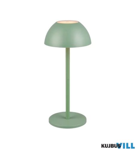 TR R54106149 RICARDO LED 1,7W/240lm, 3000K, akku+USB-C, step ↕30cm Ø13,5cm IP54 pisztácia zöld