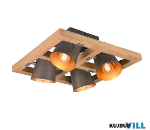 TR 601900467 BELL mennyezet lámpa excl.4xE14 ↕19,8cm ↔39cm ↗ 39cm antik nikkel