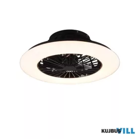   TRIO R62522132 STRALSUND ventilátor incl.1x26,8W LED/2600Lm/3000 - 6500K ↕16,8cm Ø50cm matt fekete