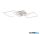 TR R64493131 TRAIL mennyezet lámpa 30W LED 3000lm 4000K → 52,5cm↗ 52,5cm↑ 7cm matt fehér