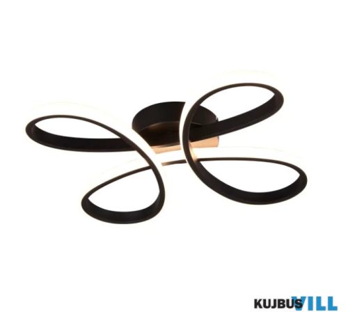 TR 645610132 FLY mennyezet lámpa 22W SMD LED/2600lm/3000K ↕7,5cm ↔40cm ↗40cm matt fekete