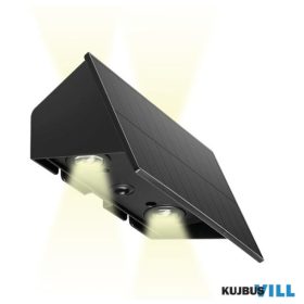   LUXERA 65289 SLADA SOLAR falikar 4x1W/160-200lm 3000K dual mode IP65 fekete