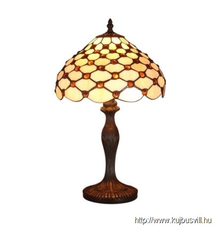 LUXERA  67  TIFFANY asztali lámpa (gyöngyös)