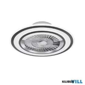   TRIO R67393132 SORTLAND ventilátor incl.1x30W LED/3500lm CCT ↕14cm Ø50cm matt fekete