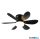 TR R67462132 LUND ventilátor incl.1x8W LED/850lm CCT ↕31cm Ø100cm matt fekete