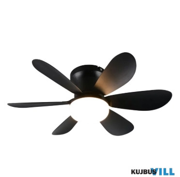 TR R67462132 LUND ventilátor incl.1x8W LED/850lm CCT ↕31cm Ø100cm matt fekete