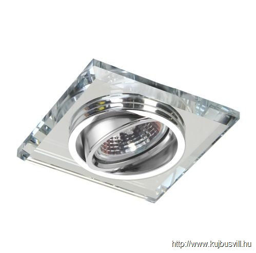 LUXERA 71063 DOWNLIGHT ELEGANT GU10/50W 9x9cm króm/tükör