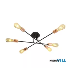 LUXERA 75564 DARIA mennyezet lámpa/6 E27/40W Ø60cm ↕23cm