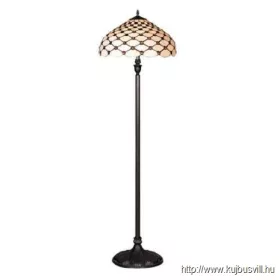 LUXERA 76 TIFFANY állólámpa 2xE27/60W Ø45cm