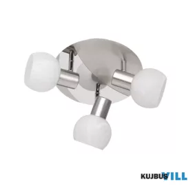   TRIO R80173007 ANTIBES spotlámpa excl.3xE14 ↕17cm Ø22cm matt nikkel