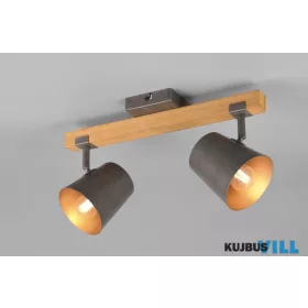   TRIO 801900267 BELL spotlámpa excl.2xE14 ↕23,2cm ↔42,5cm ↗ 14,5cm antik nikkel