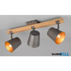   TRIO 801900367 BELL spotlámpa excl.3xE14 ↕23,2cm ↔54cm ↗ 14,5cm antik nikkel