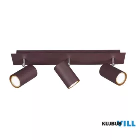   TRIO 802400324 MARLEY spotlámpa excl.3xGU10 ↕15cm ↔48cm ↗ 9cm rozsdabarna