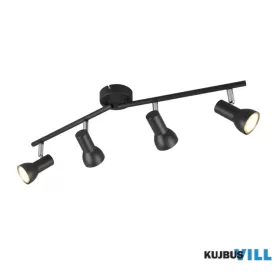   TRIO R81794032 CANTAR spotlámpa 4xGU10 ↕15,5cm ↔60,5cm Ø 8cm matt fekete