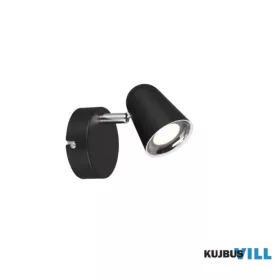   TRIO R82121132 TOULOUSE spotlámpa incl.1x3,5W LED/400Lm/3000K ↕15cm ↔9cm ↗ 12cm matt fekete