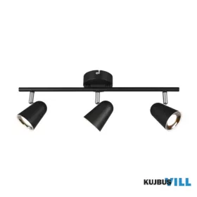   TRIO R82123132 TOULOUSE spotlámpa incl.3x3,5W LED/400Lm/3000K ↕17cm ↔48cm ↗ 9cm matt fekete