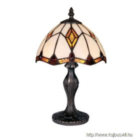 LUXERA 84 TIFFANY asztali lámpa 1xE14/40W Ø20cm