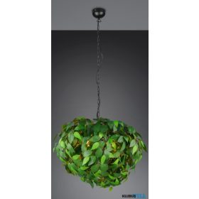   TRIO R10464015 LEAVY függeszték excl.4xE14 ↕150cm Ø70cm zöld