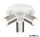 TR 814530307 GILLAN spotlámpa excl.3xGU10/10W ↕16cm Ø30cm matt nikkel, fehér