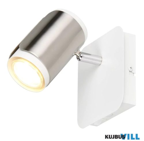 TR 814570107 GILLAN spotlámpa excl.1xGU10/10W ↕12cm ↔12cm ↗16,5cm matt nikkel/fehér
