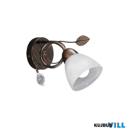TR 200700128 TRADITIO falikar excl.1xE14 ↕21,5cm ↔12cm ↗ 29cm antik rozsda
