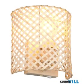   TRIO R20101026 BINA falikar excl.1xE27/25W ↕19cm ↔19cm ↗10,5cm bambusz