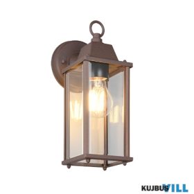   TR 201960124 OLONA kültéri falikar excl.1xE27 ↕29,5cm ↔11,5cm ↗ 14,5cm rozsdabarna