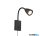 TR 202670132 WANDA falikar excl.1xGU10 ↕23,5cm ↔8,5cm Ø7cm ↗ 22cm matt fekete