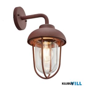   TR 202760124 DUERO kültéri falikar excl.1xE27 ↕33cm ↔16cm ↗ 21,3cm rozsdabarna