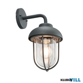   TR 202760142 DUERO kültéri falikar excl.1xE27 ↕33cm ↔16cm ↗ 21,3cm antracit