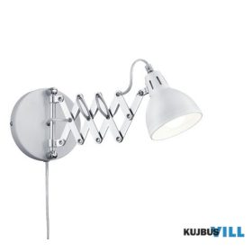   TRIO R20321031 SCISSOR falikar excl.1xE14 Ø15cm ↗ 53cm matt fehér