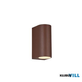  TR 204260224 ROYA kültéri falikar excl.2xGU10 ↕15cm ↔6,9cm ↗ 9,2cm rozsdabarna