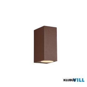   TR 204269224 ROYA kültéri falikar excl.2xGU10 ↕15cm ↔6,9cm ↗ 9,2cm rozsdabarna