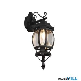   KIFUTÓ TR 206960132 ELVO kültéri falikar excl.1xE27 ↕49,5cm ↔18cm ↗24,5cm matt fekete