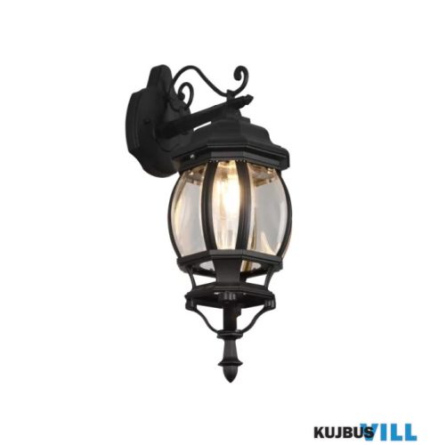 KIFUTÓ TR 206960132 ELVO kültéri falikar excl.1xE27 ↕49,5cm ↔18cm ↗24,5cm matt fekete