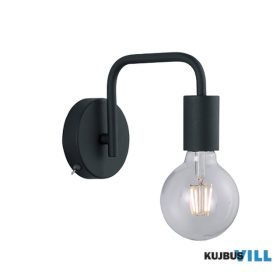   TRIO 208070132 DIALLO falikar excl.1xE27 ↕15cm ↔10cm ↗ 20cm matt fekete