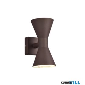   TR 212560224 ARDAS kültéri falikar excl.2xGU10 ↕20cm ↔7,6cm ↗ 15cm rozsdabarna