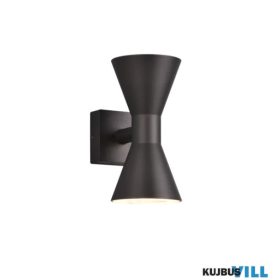   TR 212560232 ARDAS kültéri falikar excl.2xGU10 ↕20cm ↔7,6cm ↗ 15cm matt fekete