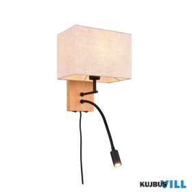   TRIO 212870236 NILAM falikar excl.1xE27 & incl.1x3,1W LED310Lm3000K ↕30cm ↔25cm ↗ 38cm natural