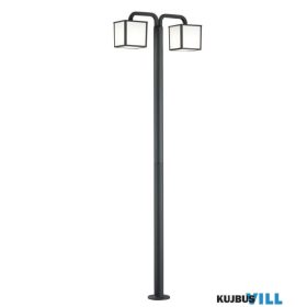   TR 421560242 CUBANGO kültéri állólámpa incl.2x4,9W E27/470Lm/3000K ↕200cm ↔61,5cm ↗ 18cm antracit