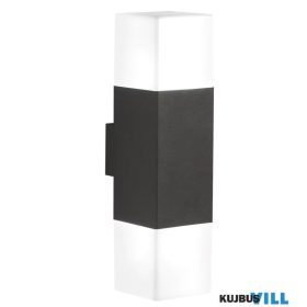   TR 220060242 HUDSON kültéri falikar incl.2x3,5W E14/320Lm/3000K ↕33cm ↔8,5cm ↗ 11,5cm antracit