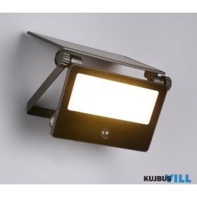   TR R22106132 MOURA solar kültéri falikar 18W LED/2150lm/3000+4000+6000K ↕22,5cm ↔19,5cm IP54 matt fekete sensor