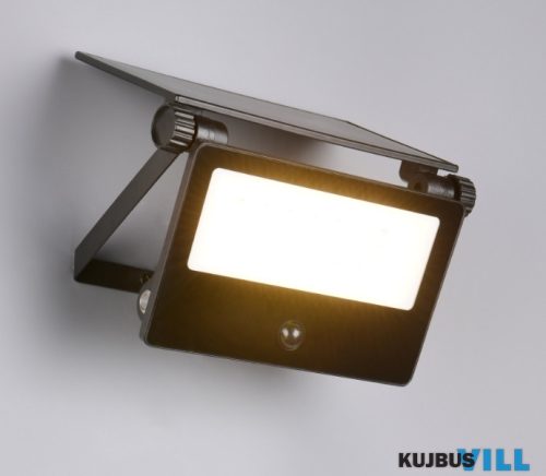 TR R22106132 MOURA solar kültéri falikar 18W LED/2150lm/3000+4000+6000K ↕22,5cm ↔19,5cm IP54 matt fekete sensor